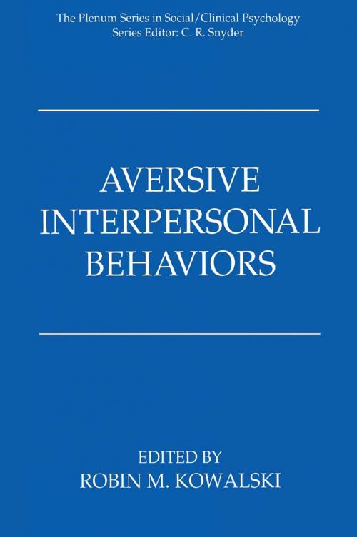 Cover of the book Aversive Interpersonal Behaviors by , Springer US