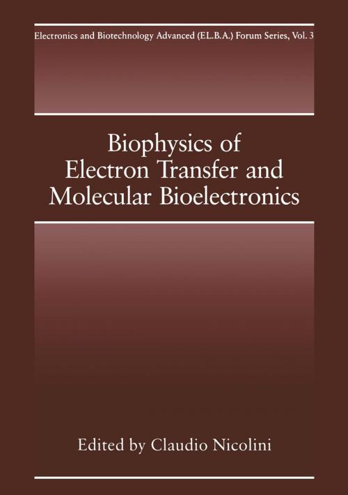 Cover of the book Biophysics of Electron Transfer and Molecular Bioelectronics by , Springer US