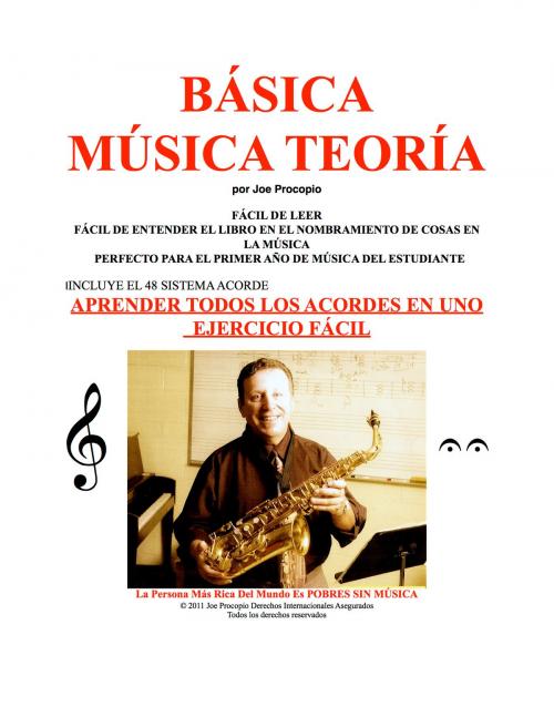 Cover of the book Básica Música Teoría by Joe Procopio, BookBaby