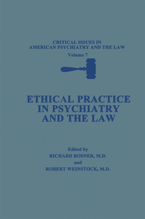 Cover of the book Ethical Practice in Psychiatry and the Law by , Springer US