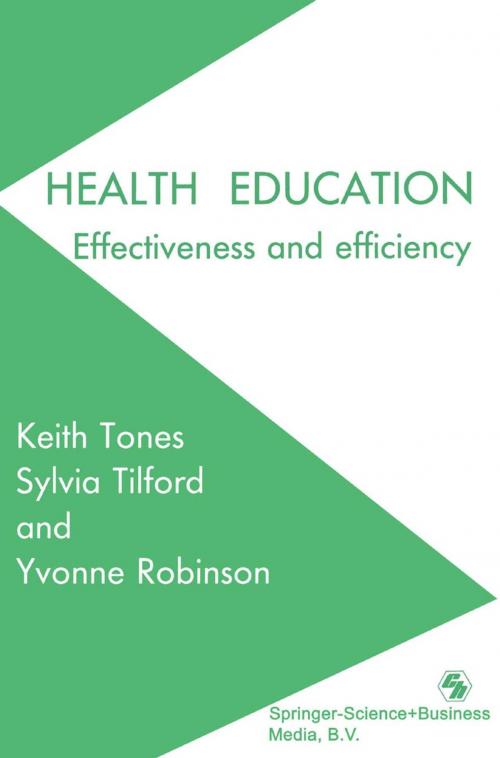 Cover of the book Health Education by Keith Tones, Yvonne Keeley Robinson, Sylvia Tilford, Springer US