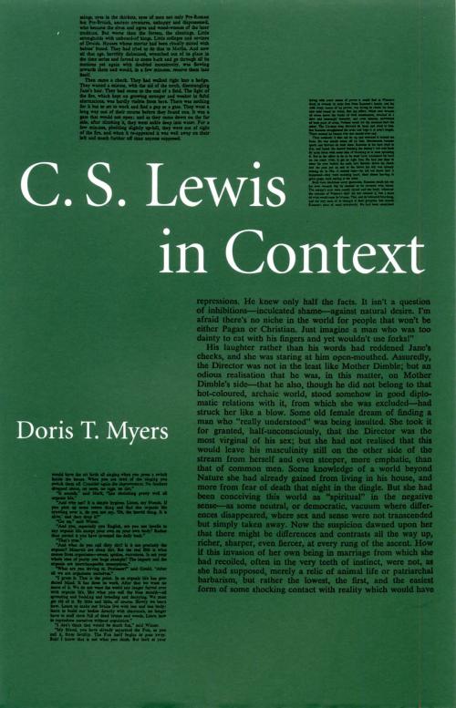 Cover of the book C. S. Lewis in Context by Doris T. Myers, The Kent State University Press