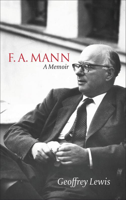 Cover of the book F.A. Mann by Geoffrey Lewis, Bloomsbury Publishing