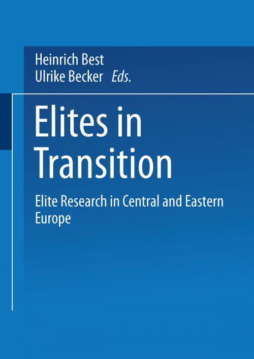 Cover of the book Elites in Transition by , VS Verlag für Sozialwissenschaften