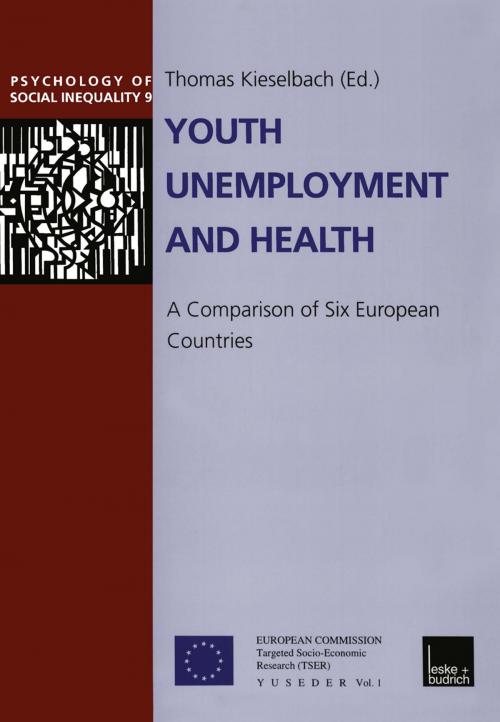 Cover of the book Youth Unemployment and Health by Thomas Kieselbach, VS Verlag für Sozialwissenschaften