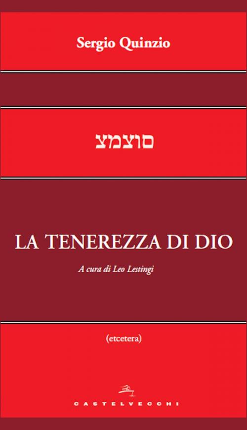Cover of the book La tenerezza di Dio by Sergio Quinzio, Castelvecchi