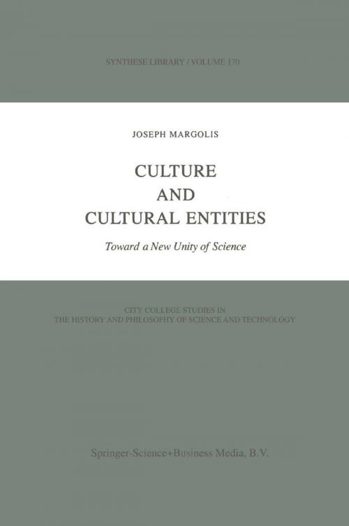 Cover of the book Culture and Cultural Entities by Joseph Margolis, Springer Netherlands