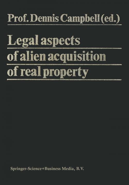 Cover of the book Legal Aspects of Alien Acquisition of Real Property by , Springer Netherlands