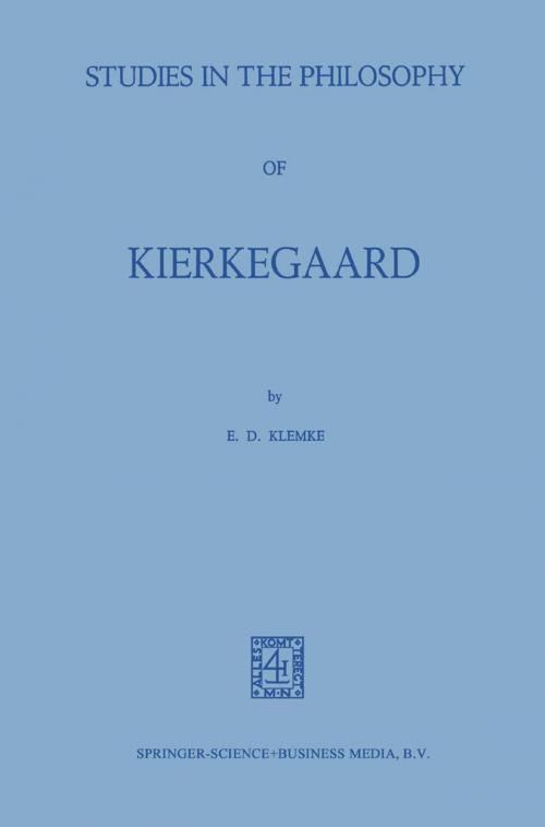 Cover of the book Studies in the Philosophy of Kierkegaard by NA Klemke, Springer Netherlands