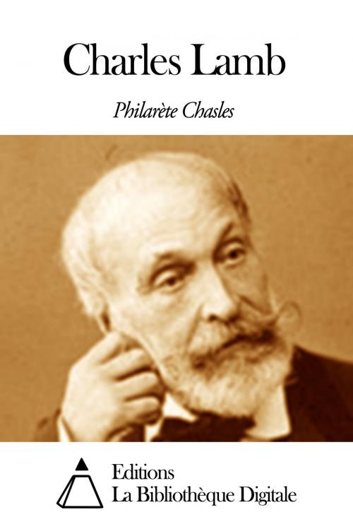 Cover of the book Charles Lamb by Philarète Chasles, Editions la Bibliothèque Digitale
