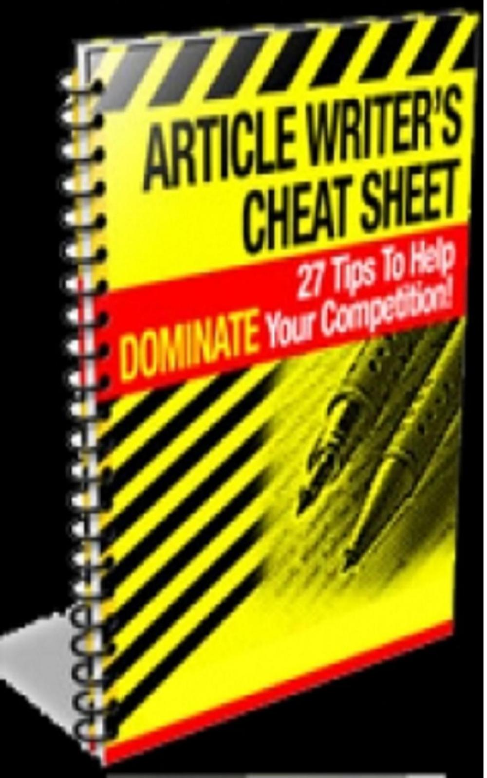 Big bigCover of Article Writer's Cheat Sheet