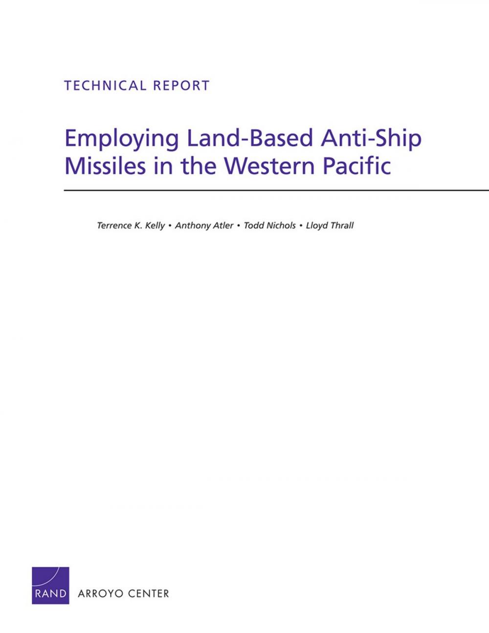 Big bigCover of Employing Land-Based Anti-Ship Missiles in the Western Pacific
