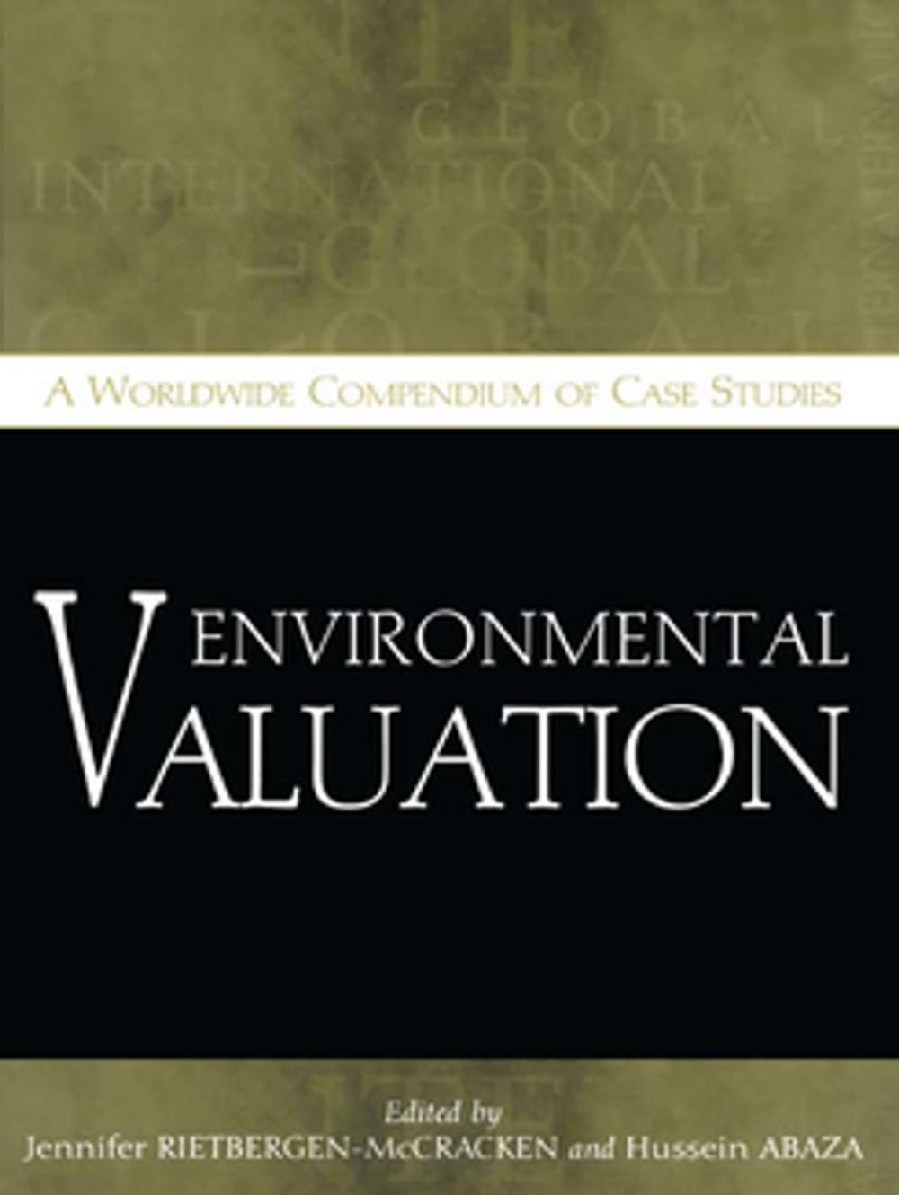 Big bigCover of Environmental Valuation