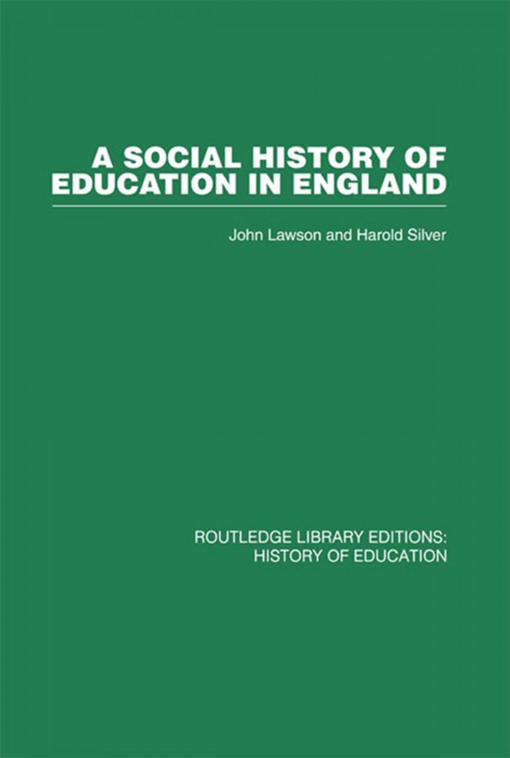 Big bigCover of A Social History of Education in England