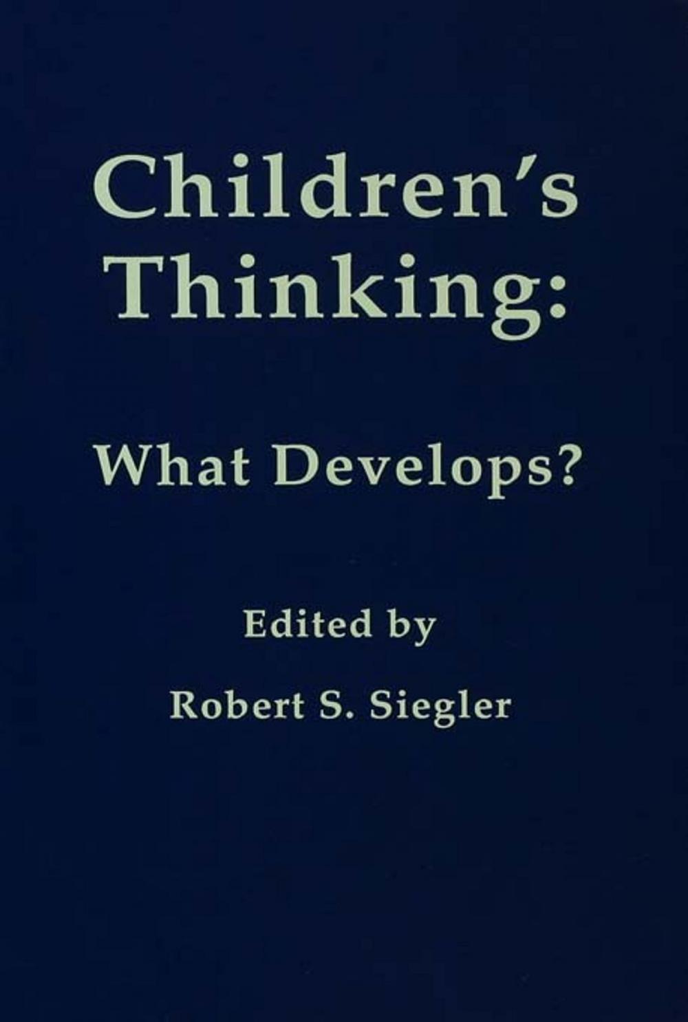Big bigCover of Children's Thinking