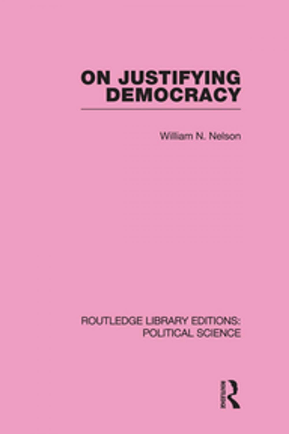 Big bigCover of On Justifying Democracy