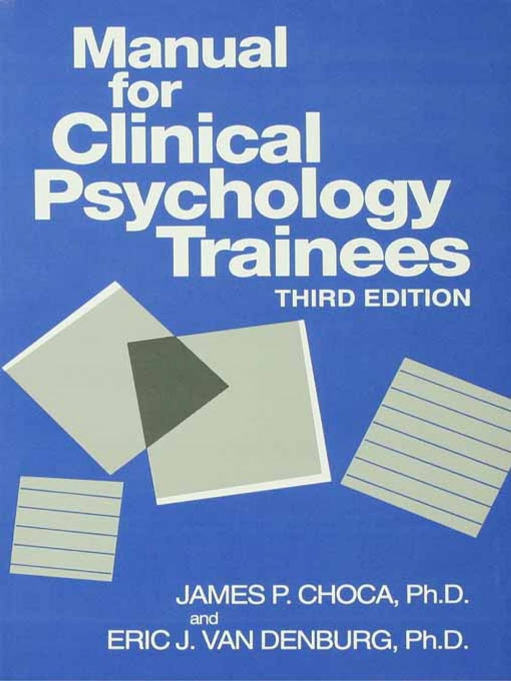 Big bigCover of Manual For Clinical Psychology Trainees