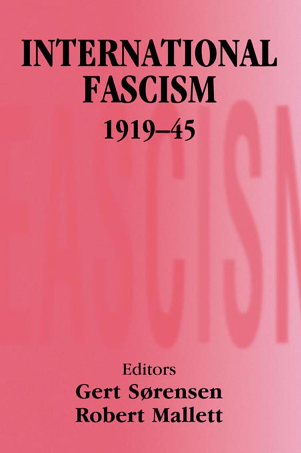 Big bigCover of International Fascism, 1919-45