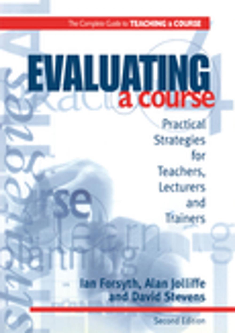 Big bigCover of Evaluating a Course