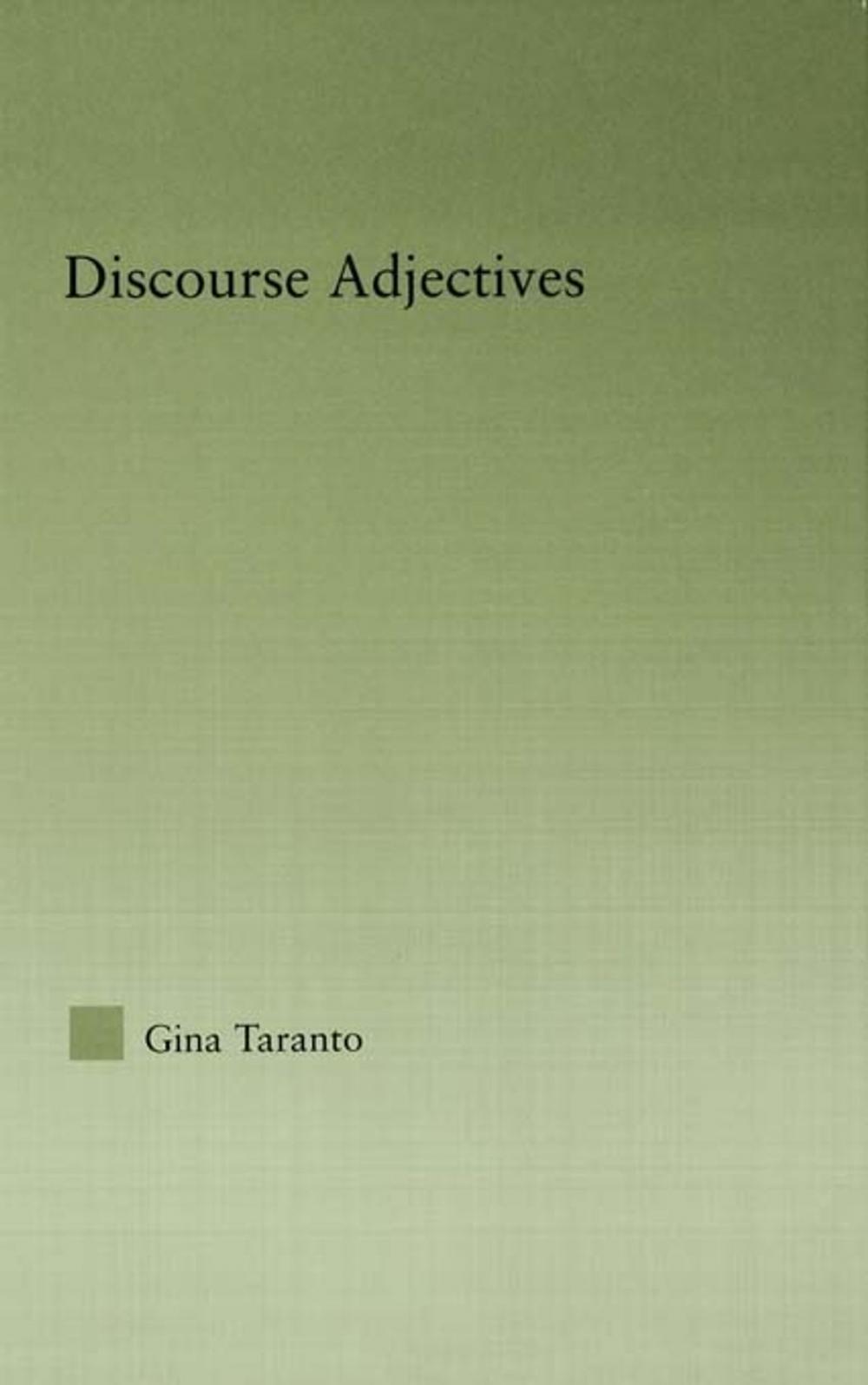 Big bigCover of Discourse Adjectives