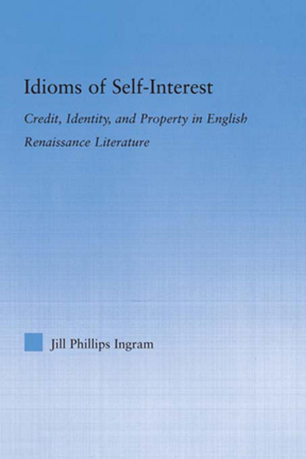 Big bigCover of Idioms of Self Interest