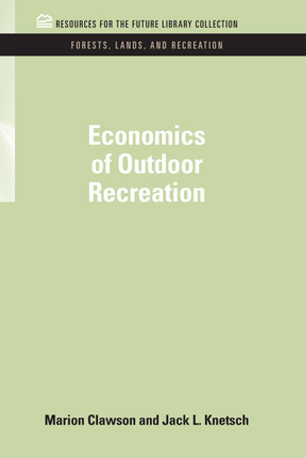Big bigCover of Economics of Outdoor Recreation