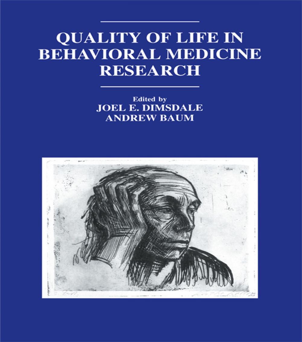 Big bigCover of Quality of Life in Behavioral Medicine Research