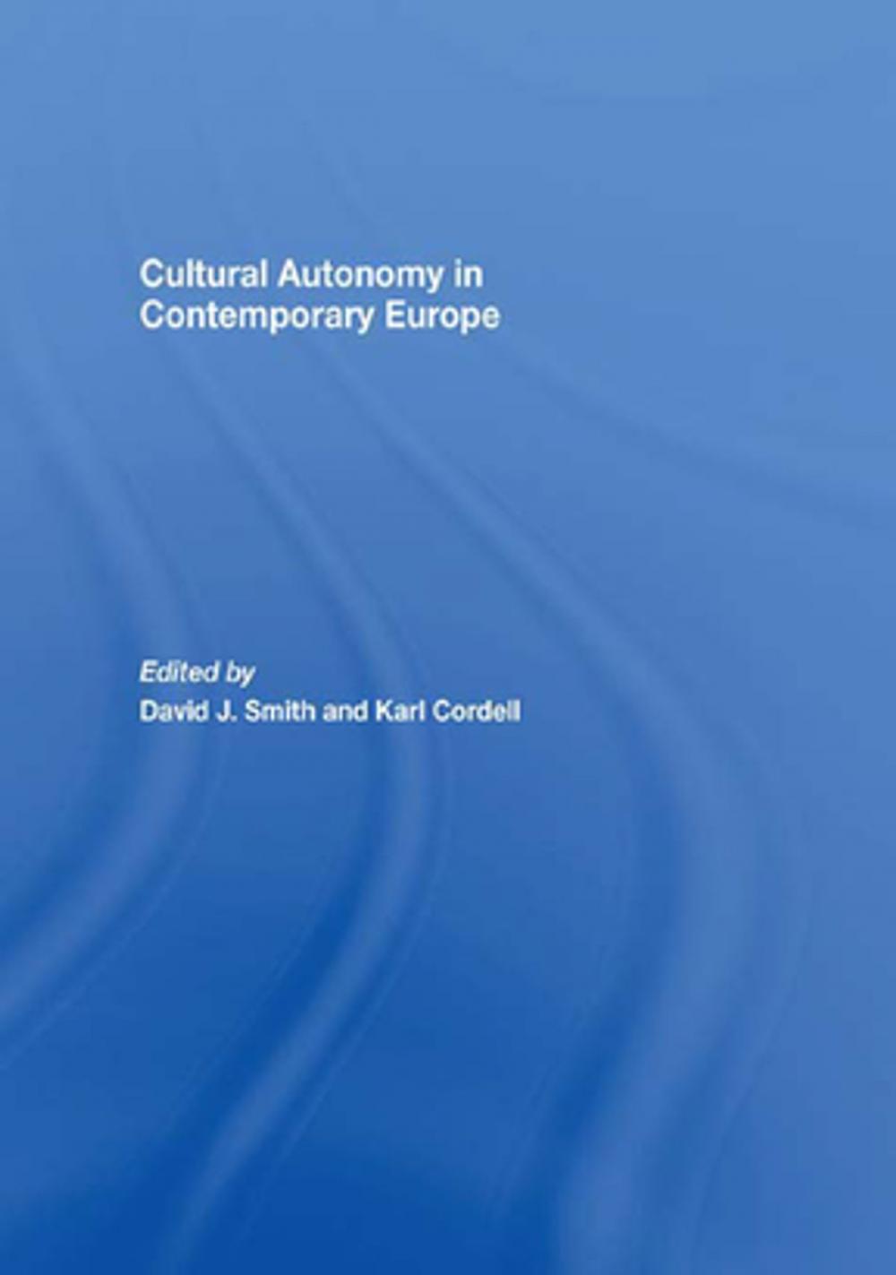 Big bigCover of Cultural Autonomy in Contemporary Europe