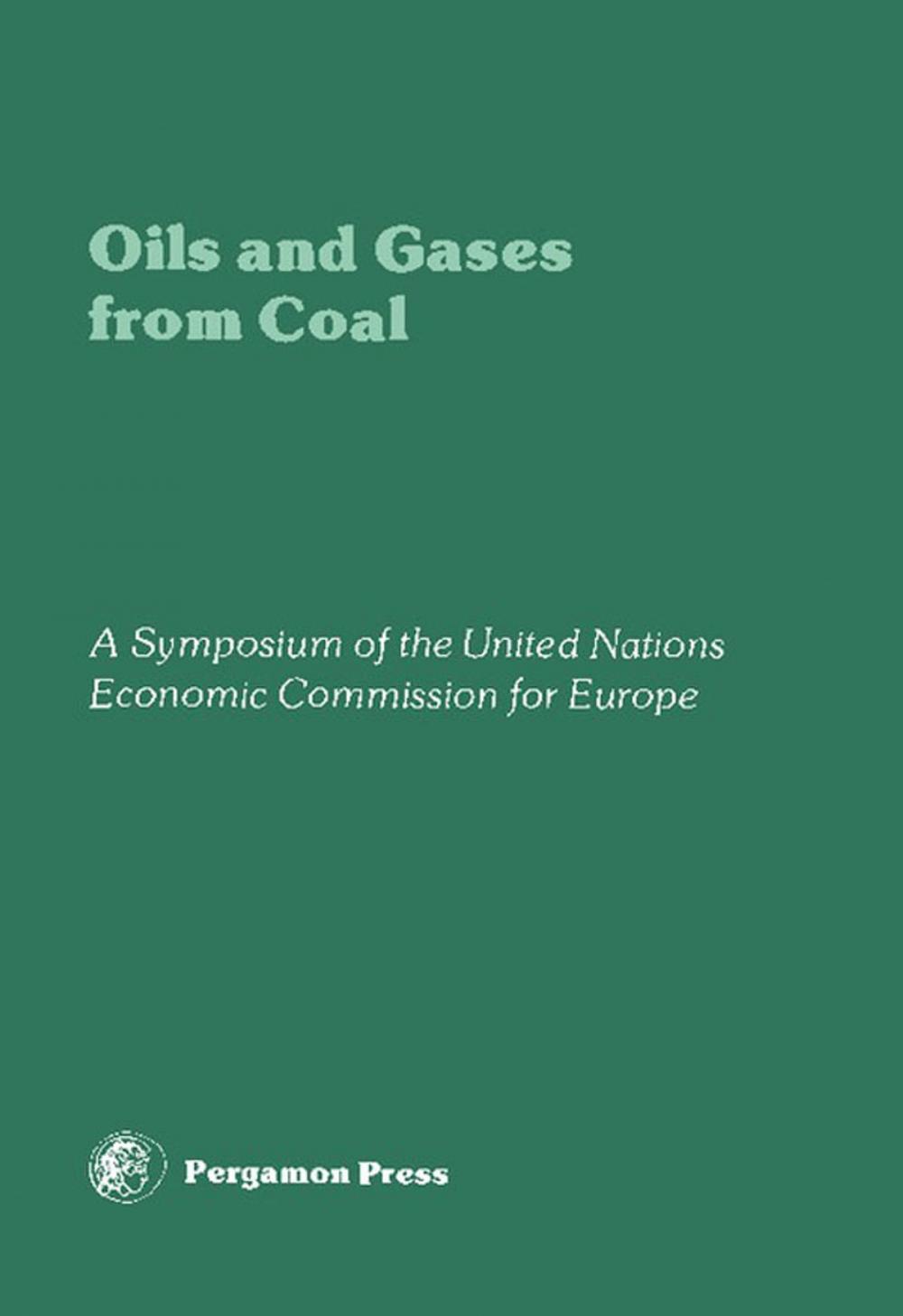 Big bigCover of Oils and Gases from Coal