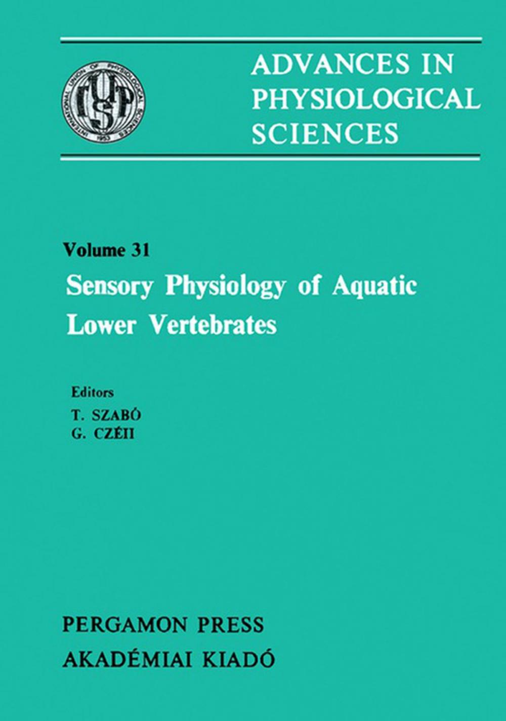 Big bigCover of Sensory Physiology of Aquatic Lower Vertebrates