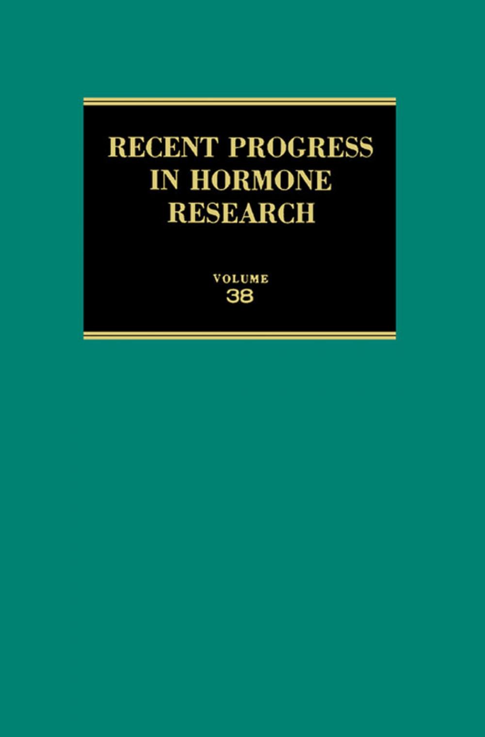 Big bigCover of Recent Progress in Hormone Research