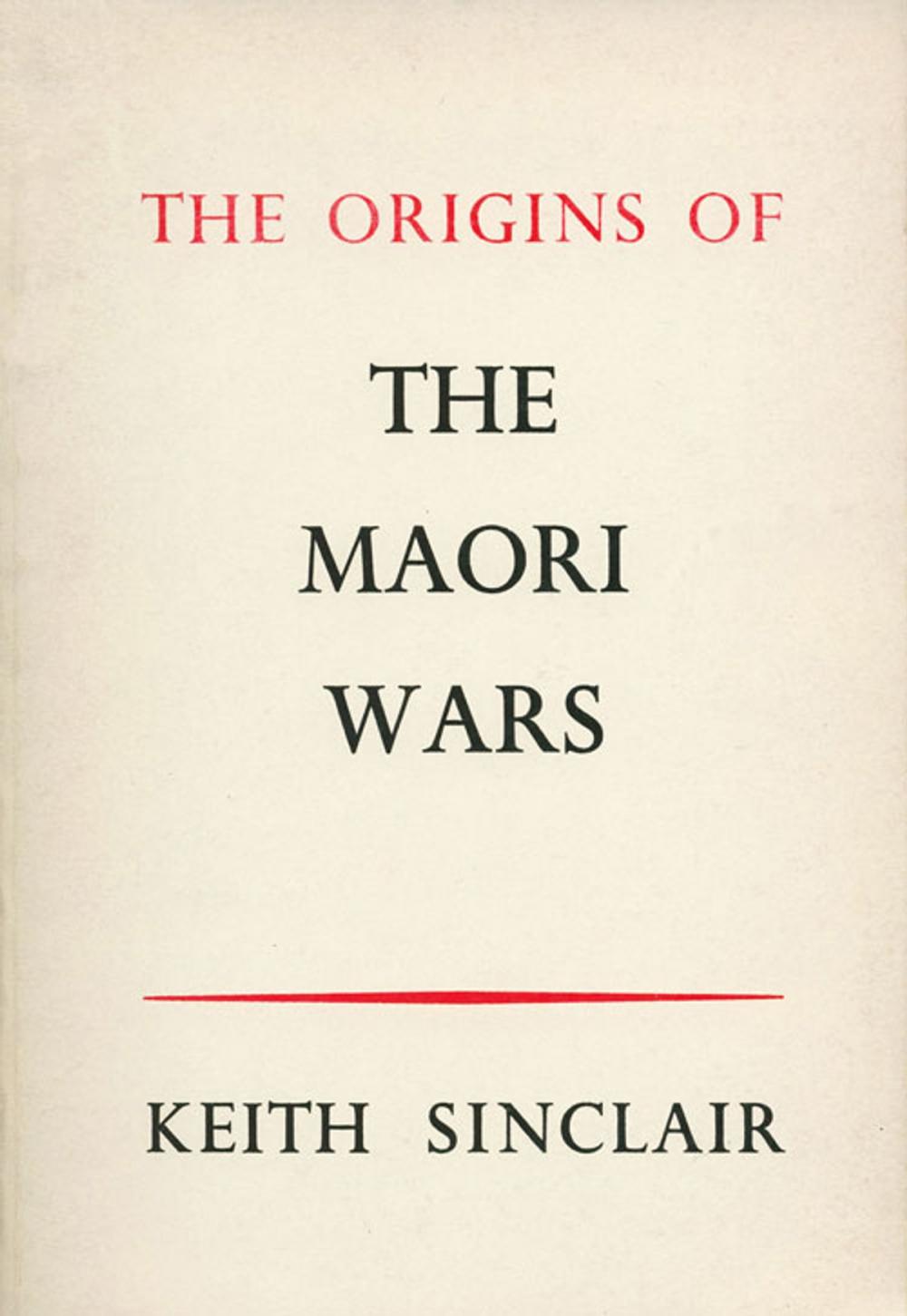 Big bigCover of Origins of the Maori Wars