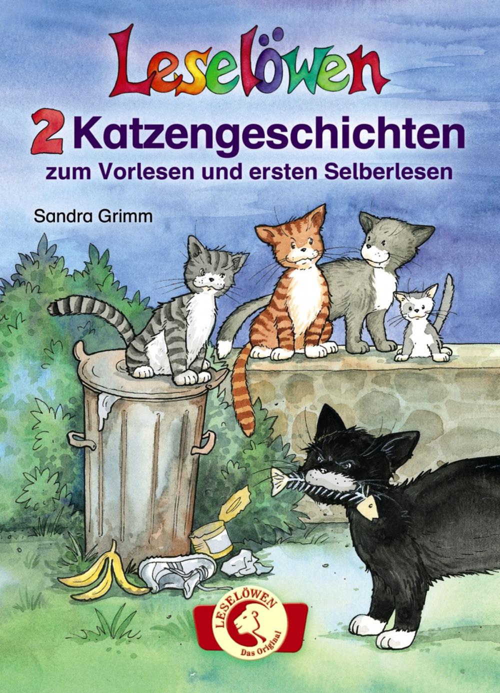 Big bigCover of Leselöwen - 2 Katzengeschichten zum Vorlesen und ersten Selberlesen