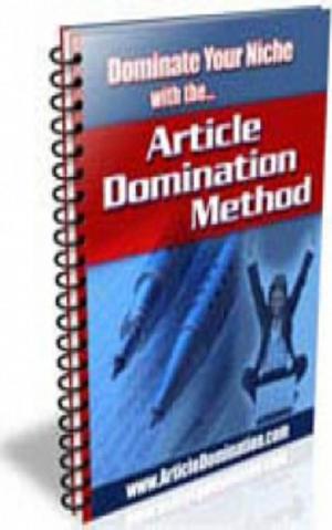 Cover of the book Article Domination Method by Yaseen Essack