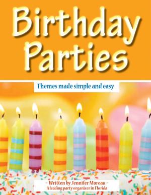 bigCover of the book Birthday Parties : Themes Made Simple and Easy by 