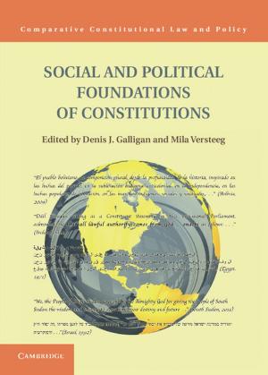 Cover of the book Social and Political Foundations of Constitutions by Fernando Mendez, Mario Mendez, Vasiliki Triga