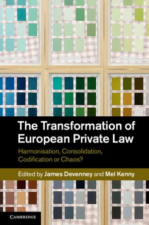 Cover of the book The Transformation of European Private Law by Torben Juul Andersen, Peter Winther Schrøder