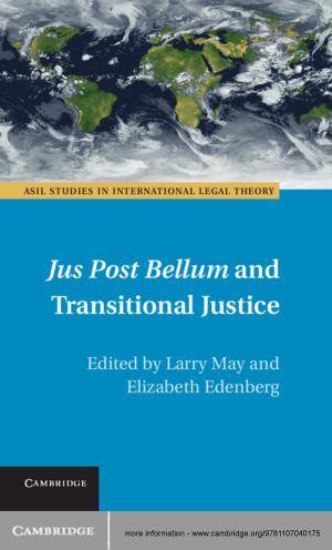 Cover of the book Jus Post Bellum and Transitional Justice by Ryan Vetter