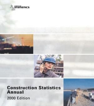 Cover of Construction Statistics Annual, 2000