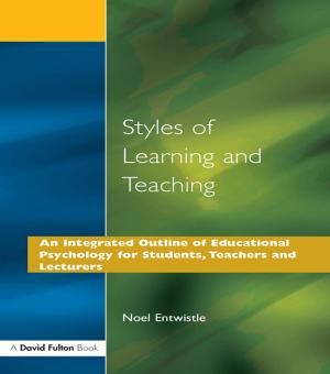 Cover of the book Styles of Learning and Teaching by Burrow, Trigant