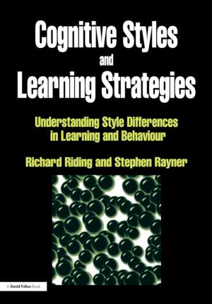Book cover of Cognitive Styles and Learning Strategies