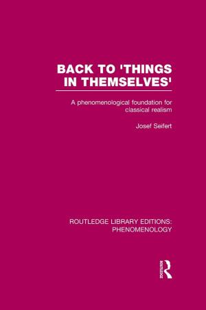 Cover of the book Back to 'Things in Themselves' by 