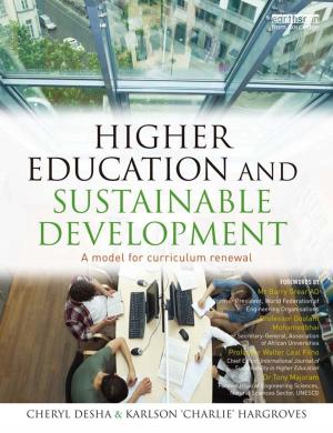 Cover of the book Higher Education and Sustainable Development by Mary Kay Quinlan, Nancy MacKay, Barbara W Sommer