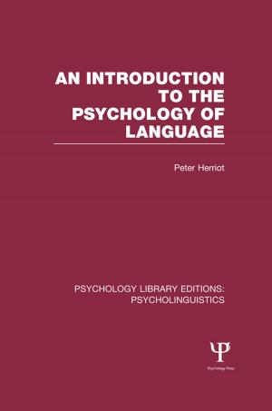 Cover of the book An Introduction to the Psychology of Language (PLE: Psycholinguistics) by William Simon