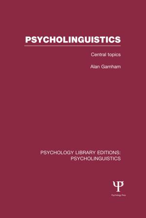 Cover of Psycholinguistics (PLE: Psycholinguistics)