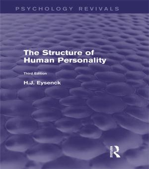 Cover of The Structure of Human Personality (Psychology Revivals)