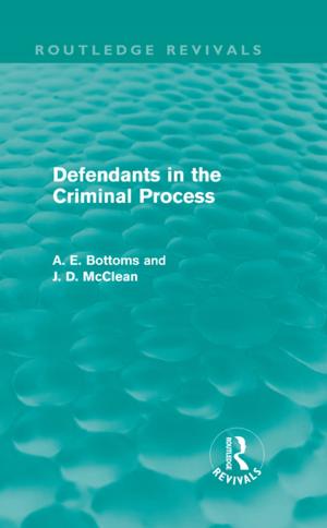 Cover of the book Defendants in the Criminal Process (Routledge Revivals) by Erin Furtak
