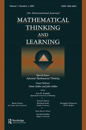 Cover of the book Advanced Mathematical Thinking by John Shufeldt