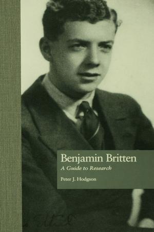 Cover of the book Benjamin Britten by Victoria Bernhardt, Bradley Geise