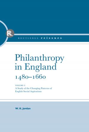 Book cover of Philanthropy in England, 1480 - 1660